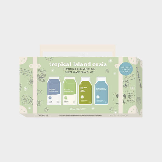 Tropical Island Oasis Rejuvenating Sheet Mask Travel Kit