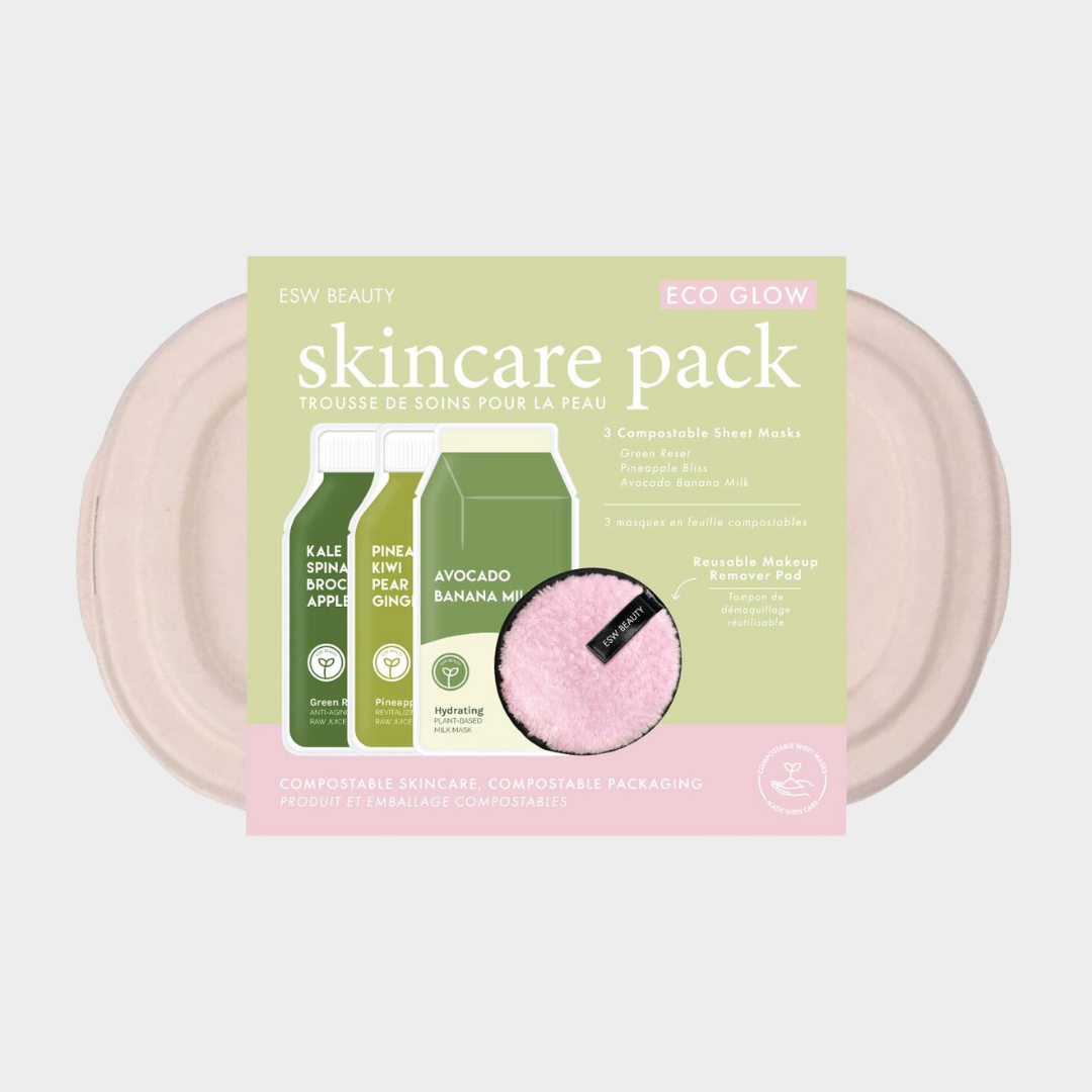 Eco Glow Skincare Pack Compostable Spring Set