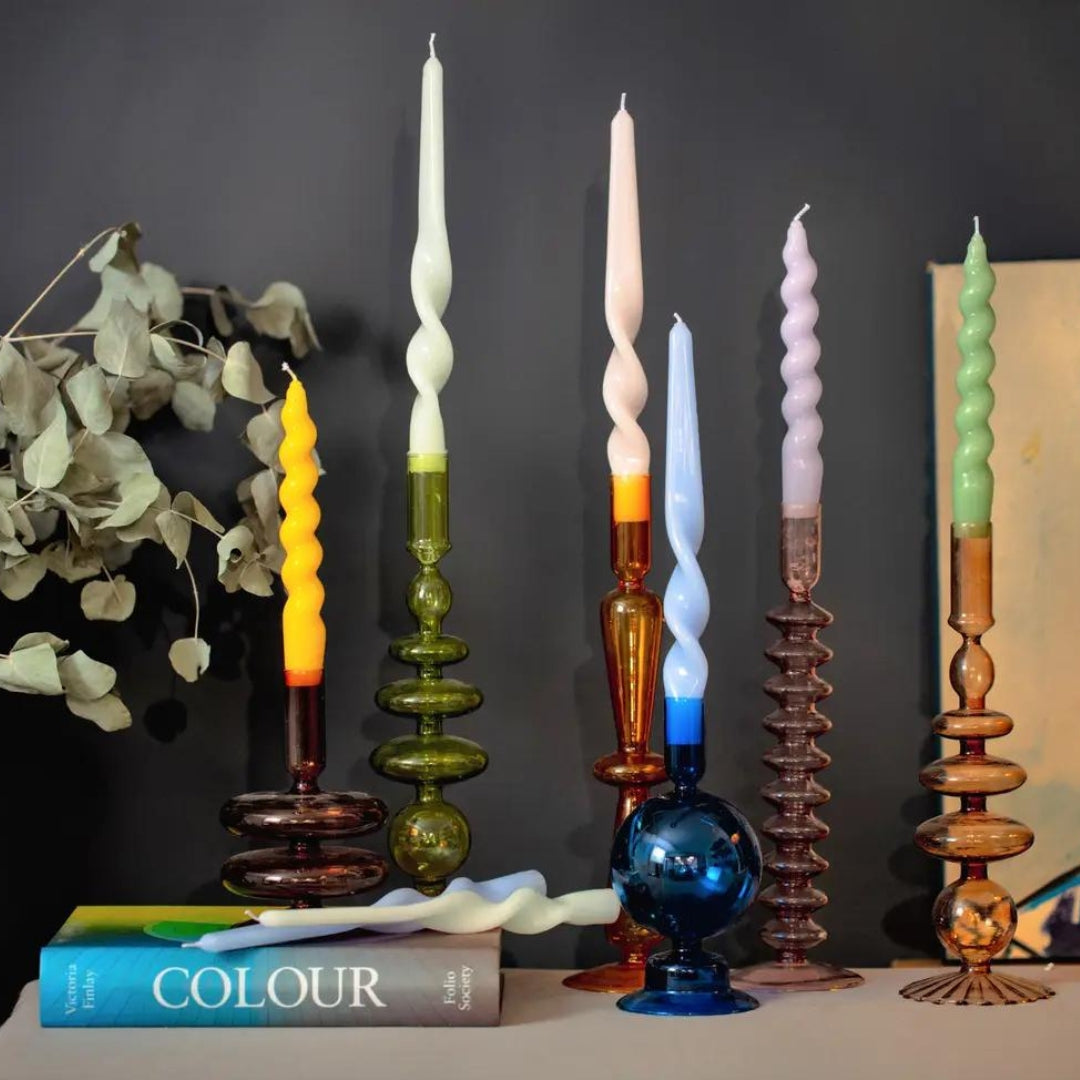 Spiral Taper Candles in Sage by Maegen – Good Living Distribution Ltd