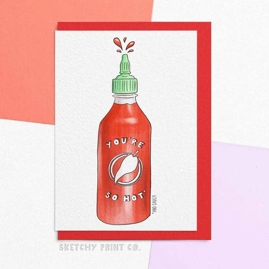 Hot & Saucy Card by Sketchy Design Co